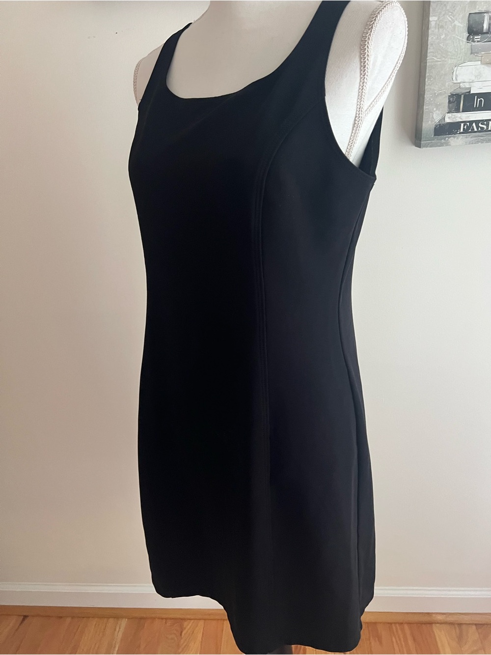 Sleek Black Sleeveless Mini Dress